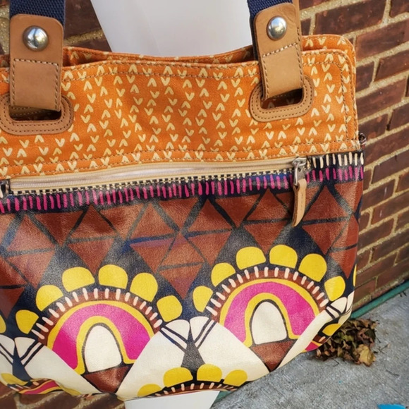 Fossil coated canvas print tote - Picture 12 of 14